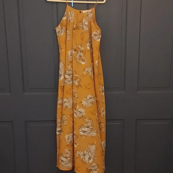 floral cami maxi dress Floral Print Backless Cami Maxi Dress, Black / XS